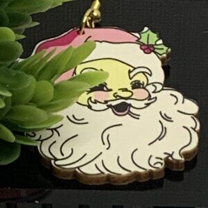 Santa Earring, Christmas Earring, Santa Claus Earring, Gift Idea, Holiday